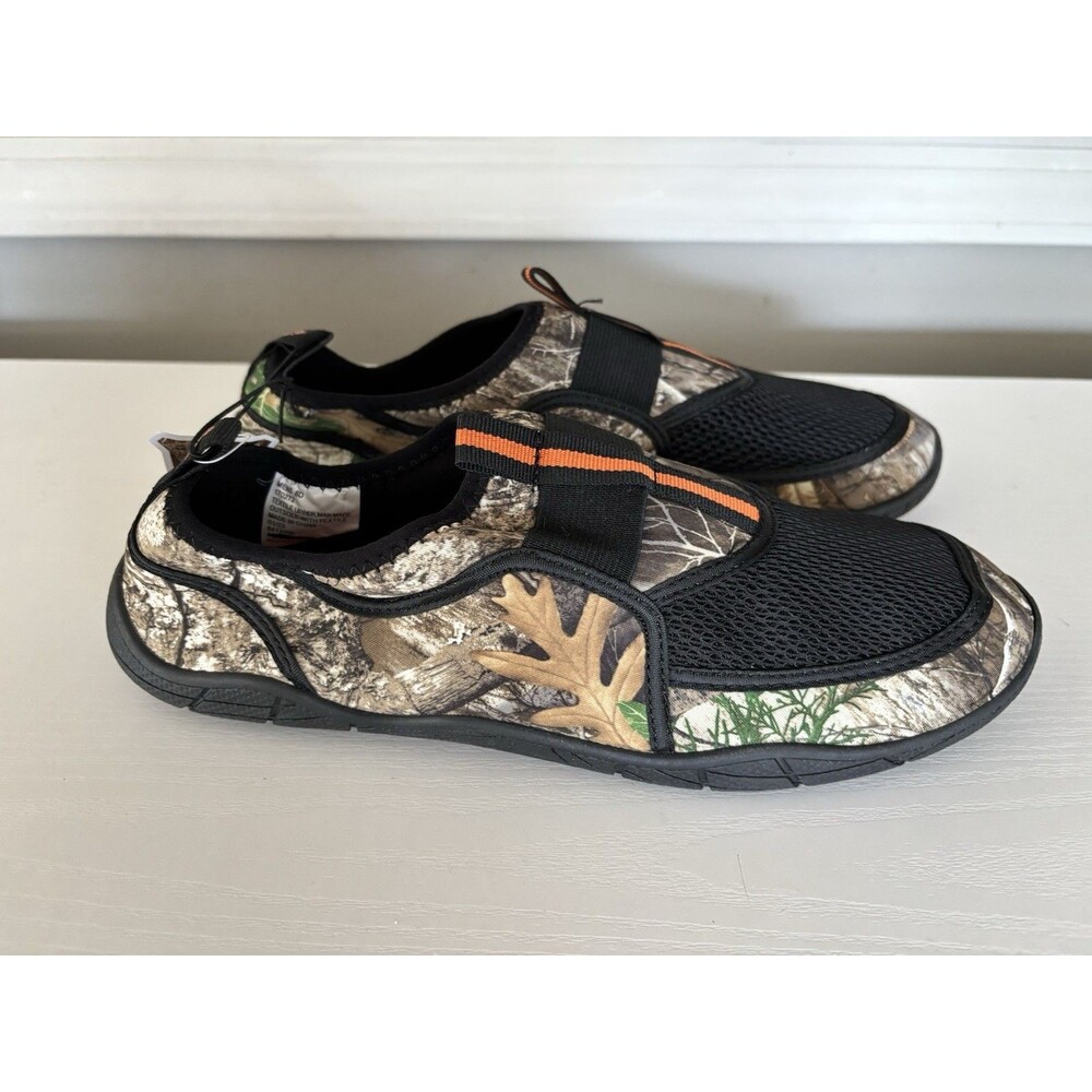 RealTree Slip On Water Shoes Camo Mens 8D Outdoors River Kayaking  New